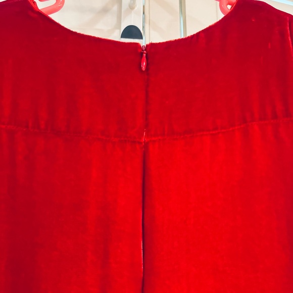 Christmas I Love Gorgeous girls 8-9 red & pink velvet Diva dress sequins holiday - Picture 10 of 16